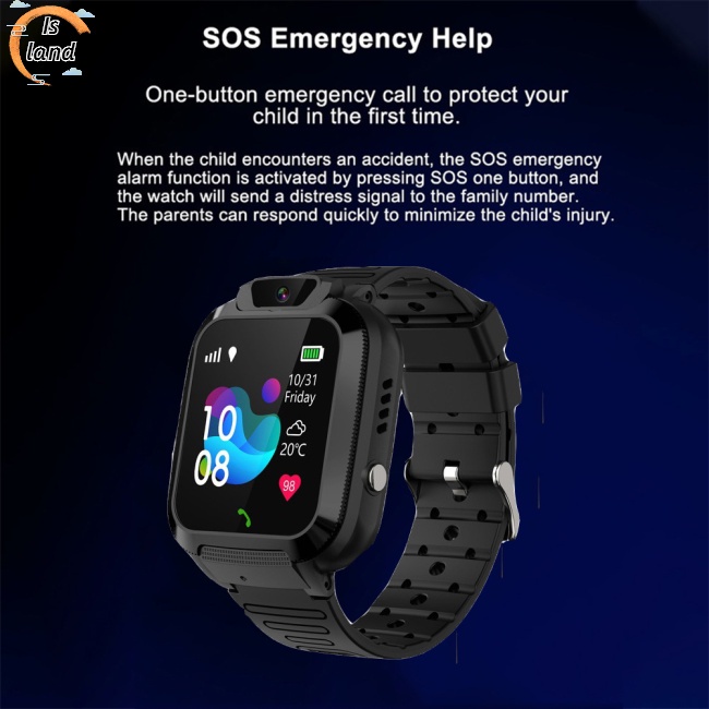 [IS] Đồng Hồ Thông Minh Q16s Chống Thấm Nước Định Vị Sos Hỗ Trợ Gọi Điện Cảm Ứng Cho Bé Trai Và Bé Gái