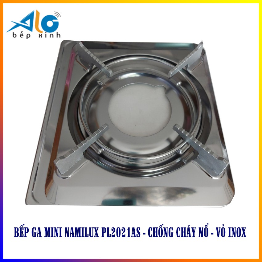 Bếp ga mini Namilux 2S 2021AS / PL2021AS  -  Chống cháy nổ - Toàn thân bằng inox - BH 6 tháng -   Alo Bếp Xinh