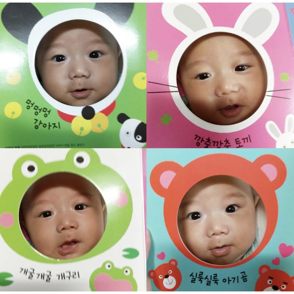 Sách nhạc gương  kèm nhạc cho bé sơ sinh Hàn Quốc