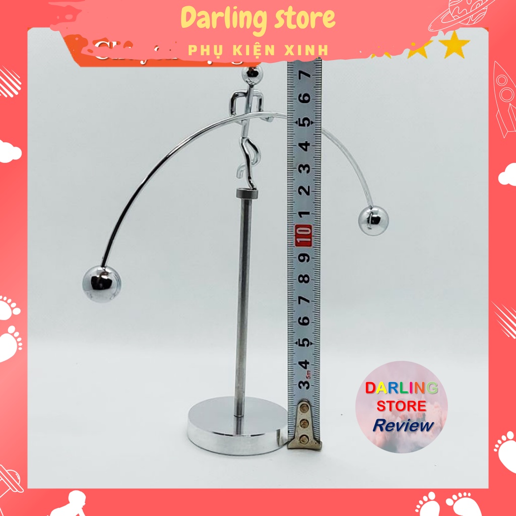 Đồ chơi trang trí Quả lắc Newton hình người chuyển động Darling Store