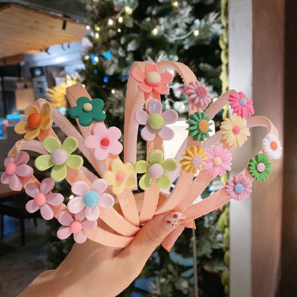 Băng Đô Cài Tóc Chống Trượt Không Đau Kiểu Công Chúa Dễ Thương Cho Bé Gái