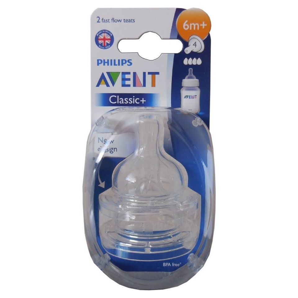 Núm Vú Thay Philips Avent Classic 4 Lỗ Và 1 Lỗ