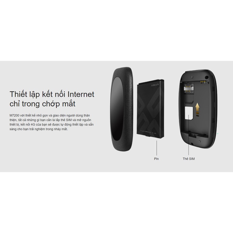Bộ Phát Wifi Di Động 4G LTE TP-Link M7200 2.4GHz 150Mbps - Hàng Chính Hãng | BigBuy360 - bigbuy360.vn