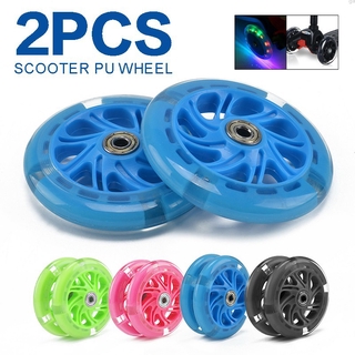 Bánh Xe Scooter 120mm Với Vòng Bi Abec-7 Có Trang Trí Đèn LED Nhiều Màu Sắc Cho Trẻ Em