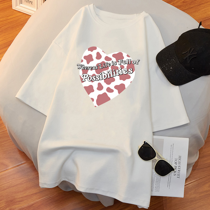 NRVP Áo Thun Tay Ngắn Dáng Rộng Có Size Lớn