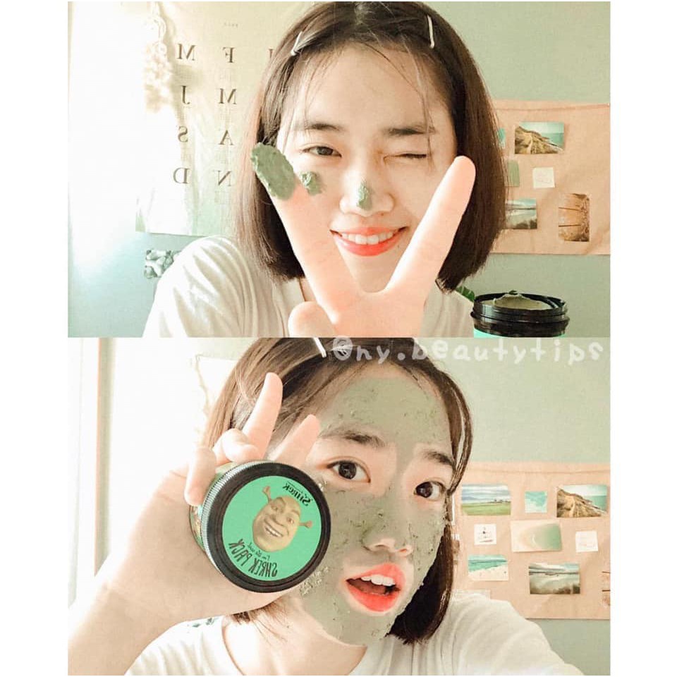 MẶT NẠ ĐẤT SÉT RAU MÁ + BẠC HÀ SHREK PACK - GIẢM MỤN ĐẦU ĐEN, MỤN ẨN và LỖ CHÂN LÔNG TO