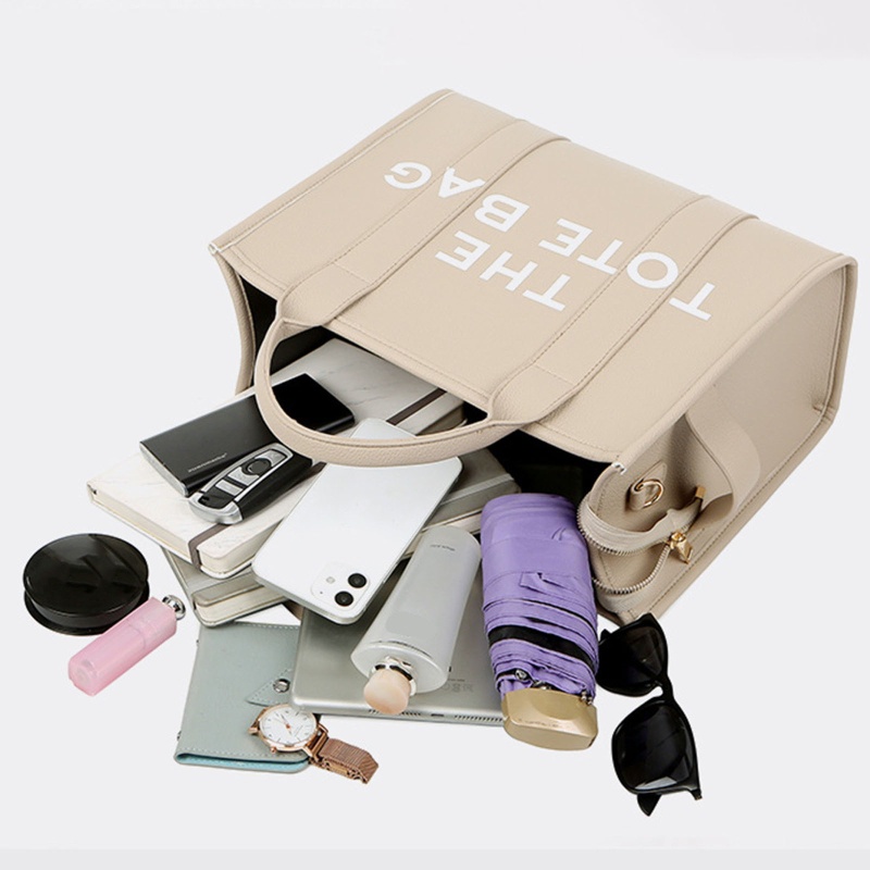 Youyo Túi Xách Da Đeo Vai Có Tay Cầm In Chữ Hợp Thời Trang Cho Nữ