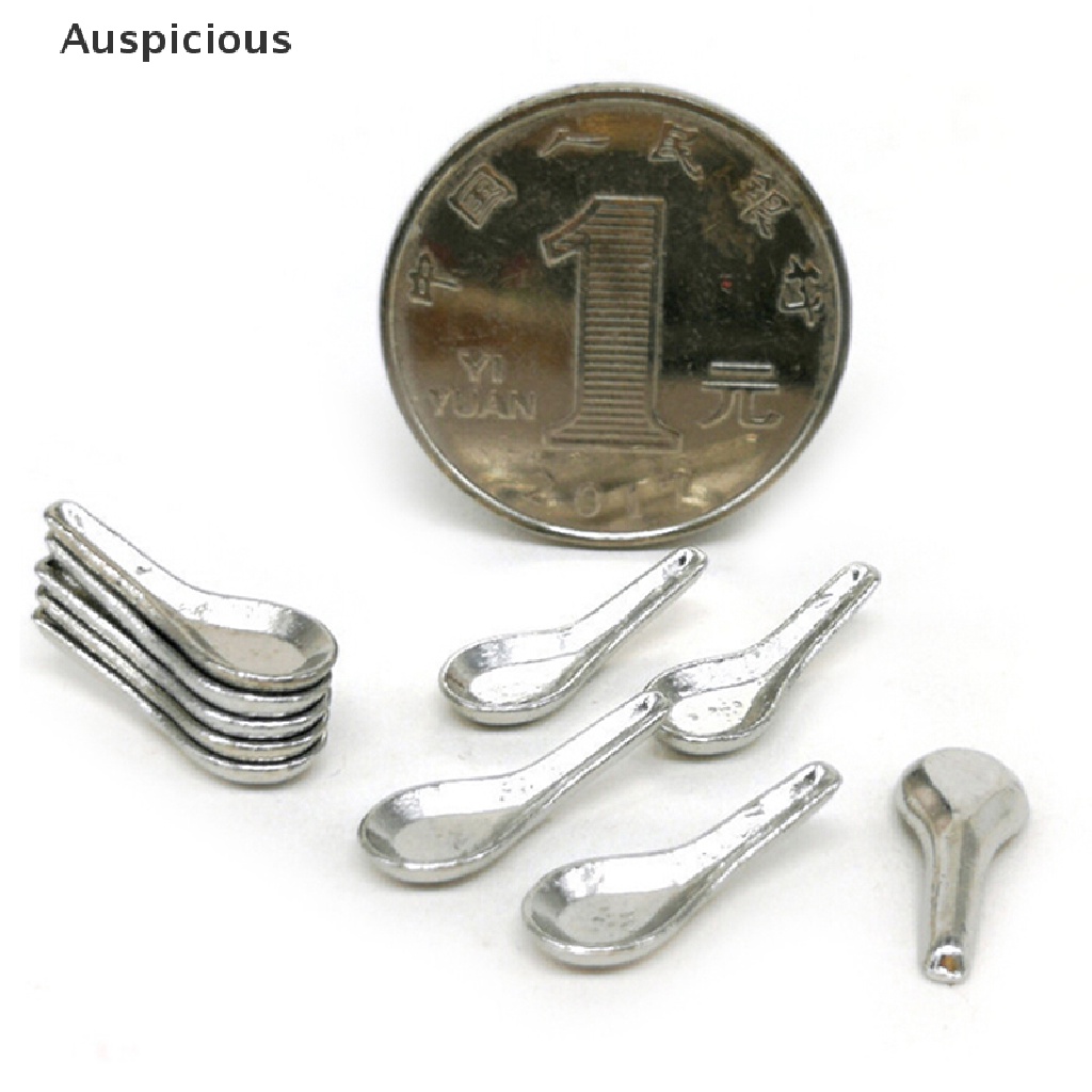 Bộ 10 Muỗng Súp Mini Tỉ Lệ 1: 12 Trang Trí Nhà Búp Bê