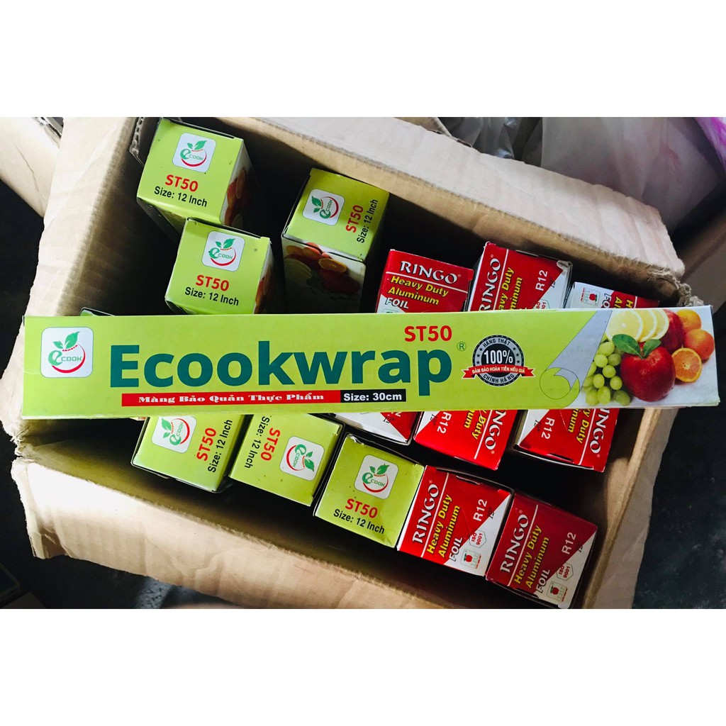 Màng Bọc Thực Phẩm Ecookwrap P50 - 30cmx10yard Thái Lan [THKN77]