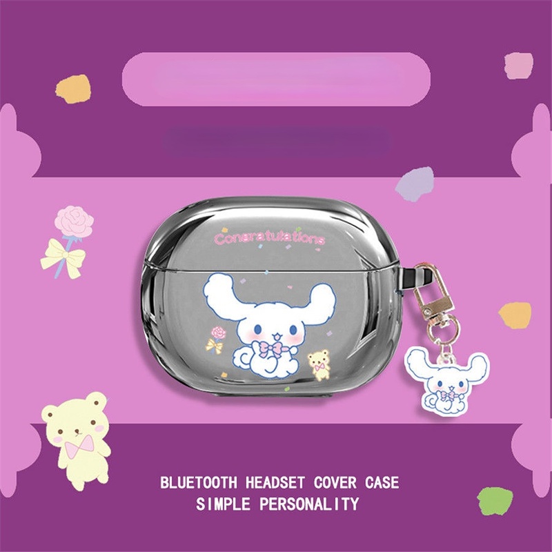 Sẵn Sàng! Vỏ Bảo Vệ Hộp Sạc Tai Nghe Xiaomi Buds 3 Pro Mạ Bạc Họa Tiết Hoạt Hình Dễ Thương