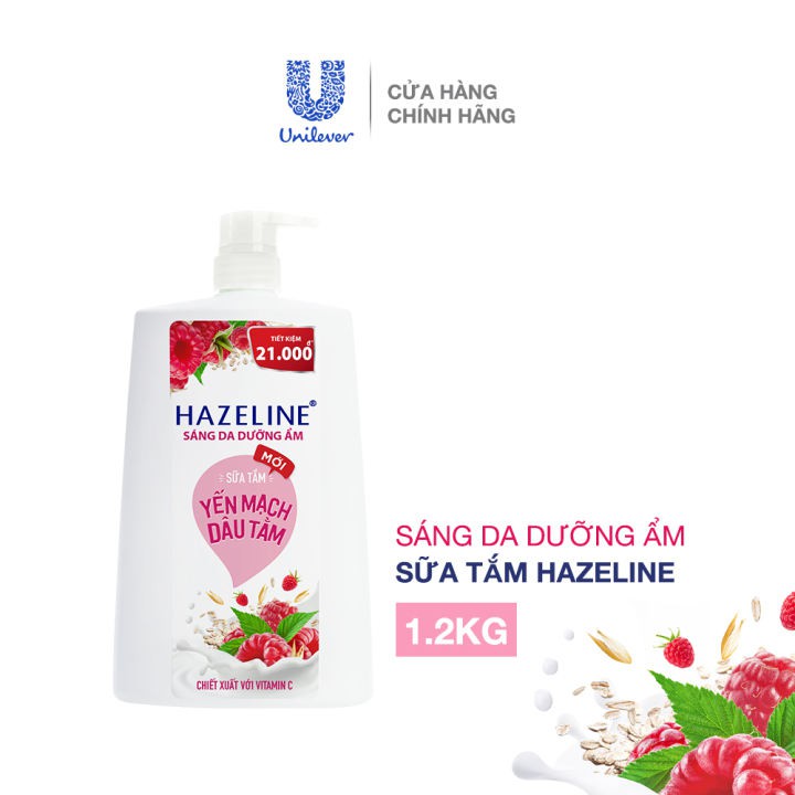 Sữa tắm dưỡng da Hazeline 1.2Kg (Chai)