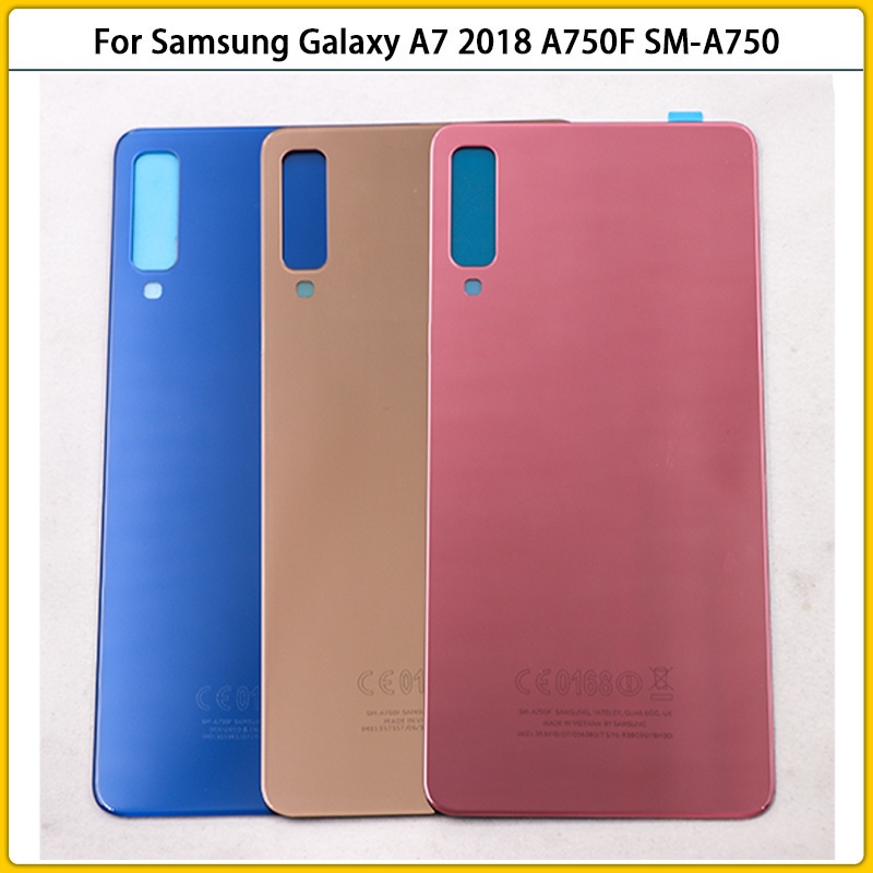 Nắp Lưng Điện Thoại Bằng Kính 3D Dành Cho Samsung Galaxy A7 2018 A750 A750F SM-A750 A750FN A750