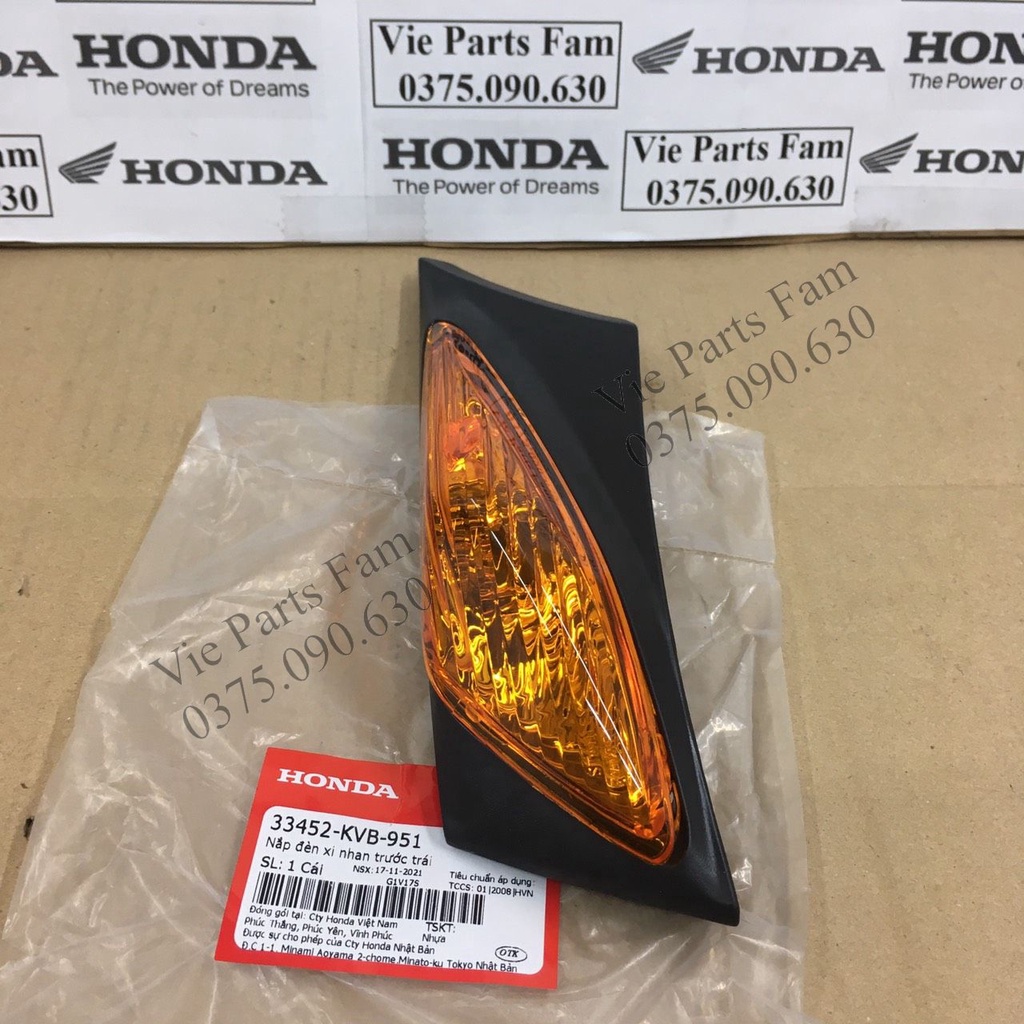 Bộ đèn xi nhan trước trái hoặc phải Click 110, hàng din Honda mới 100%
