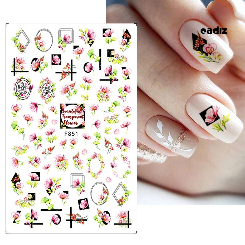 Miếng Dán Trang Trí Móng Tay Nghệ Thuật Nhiều Kiểu Họa Tiết Tùy Chọn