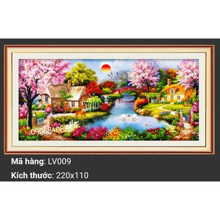 Tranh đính đá mùa xuân ấm áp LV009