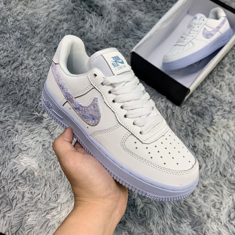 Giầy AF1 Trắng Đế Xanh Hàng Cao Cấp  Giày Thể Thao Nữ Tăng Chiều Cao