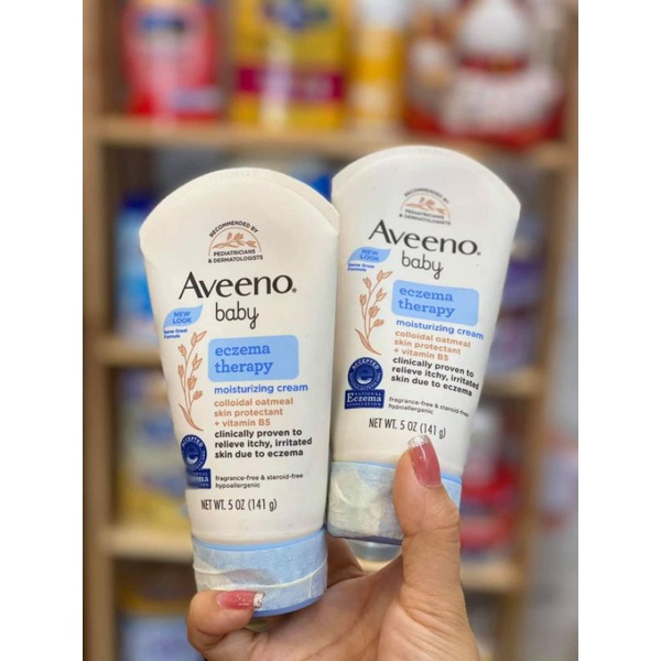 [HÀNG MỸ] KEM DƯỠNG AVEENOBABY aveeno baby ECZEMA 141GRAM CHO BÉ BỊ CHÀM SỮA - Date mới nhất