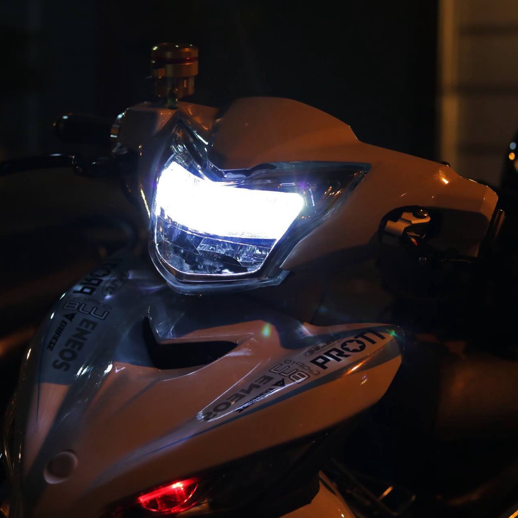 Chóa đèn led EXCITER 135 2011-2014, đèn pha led Ex 135 2 tầng Zhi.pat chính hãng - Bảo Hành 1 Năm