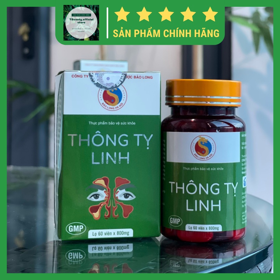 Viên uống Hỗ trợ triệu chứng viêm xoang ,viêm mũi dị ứng THÔNG LINH TỴ( Nam dược Bảo Long - Hàng chính hãng )