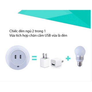 ĐÈN NGỦ CẢM ỨNG KIÊM SẠC USB LIGHTMATES