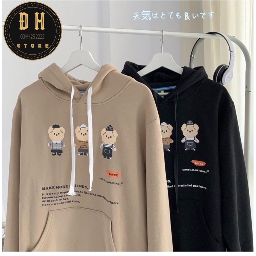 (Mẫu Mới 2021) Áo Hoodie 3 Chú Heo Có Mũ Nam Nữ Chất Nỉ Bông Dày Dặn Form Rộng Unisex- Áo Nỉ Nam Nữ Ulzzang Hoạ Tiết | BigBuy360 - bigbuy360.vn