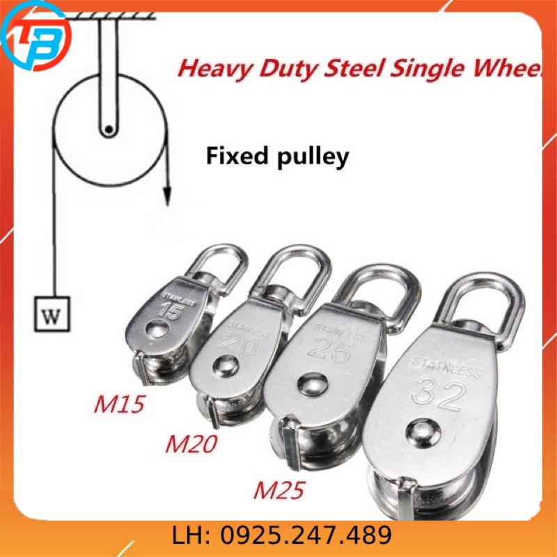 Ròng Rọc INOX 304 Đơn và Đôi   - Cáp Thép Sài Gòn