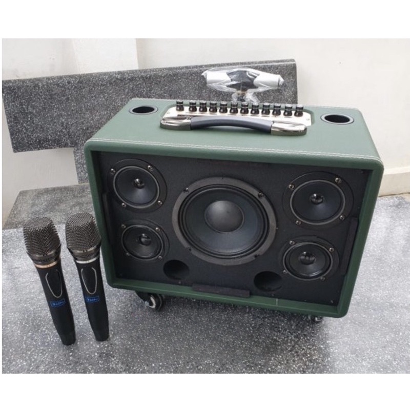 LOA KÉO CAO CẤP AZPRO AZ 316 LOA 5 ĐƯỜNG TIẾNG BASS 15 ÂM THANH 2.1-TẶNG KÈM 2 MICRO KARAOKE
