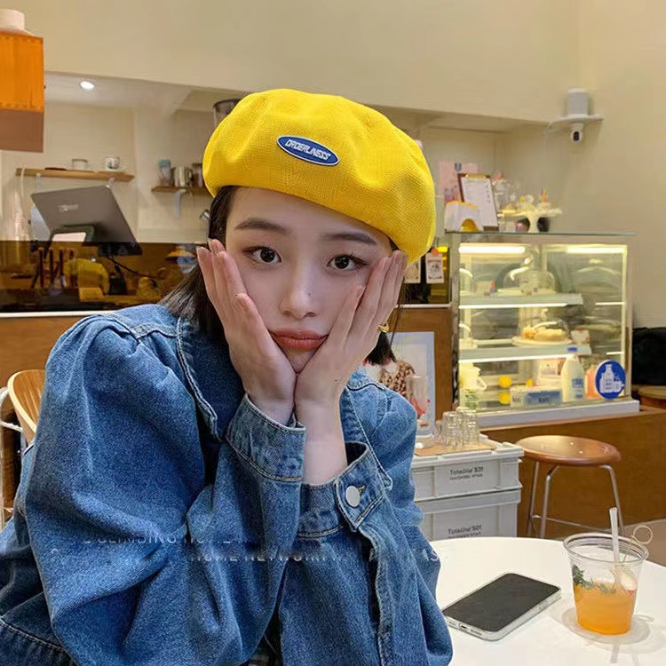 Nón Tai Bèo Chống Nắng Màu Vàng Thời Trang