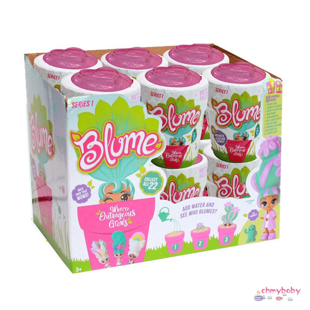 【OMB】 Watering Growing Flower Pot Doll Bloom Girl Surprise Blind Box Watering