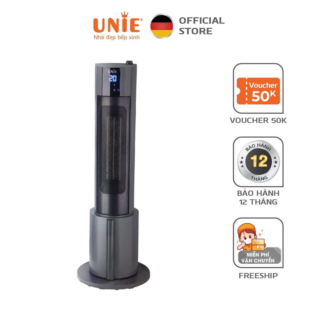 Máy sưởi gốm UNIE UE-129 công suất 2200W - Hàng chính hãng Bảo Hành 12 Tháng