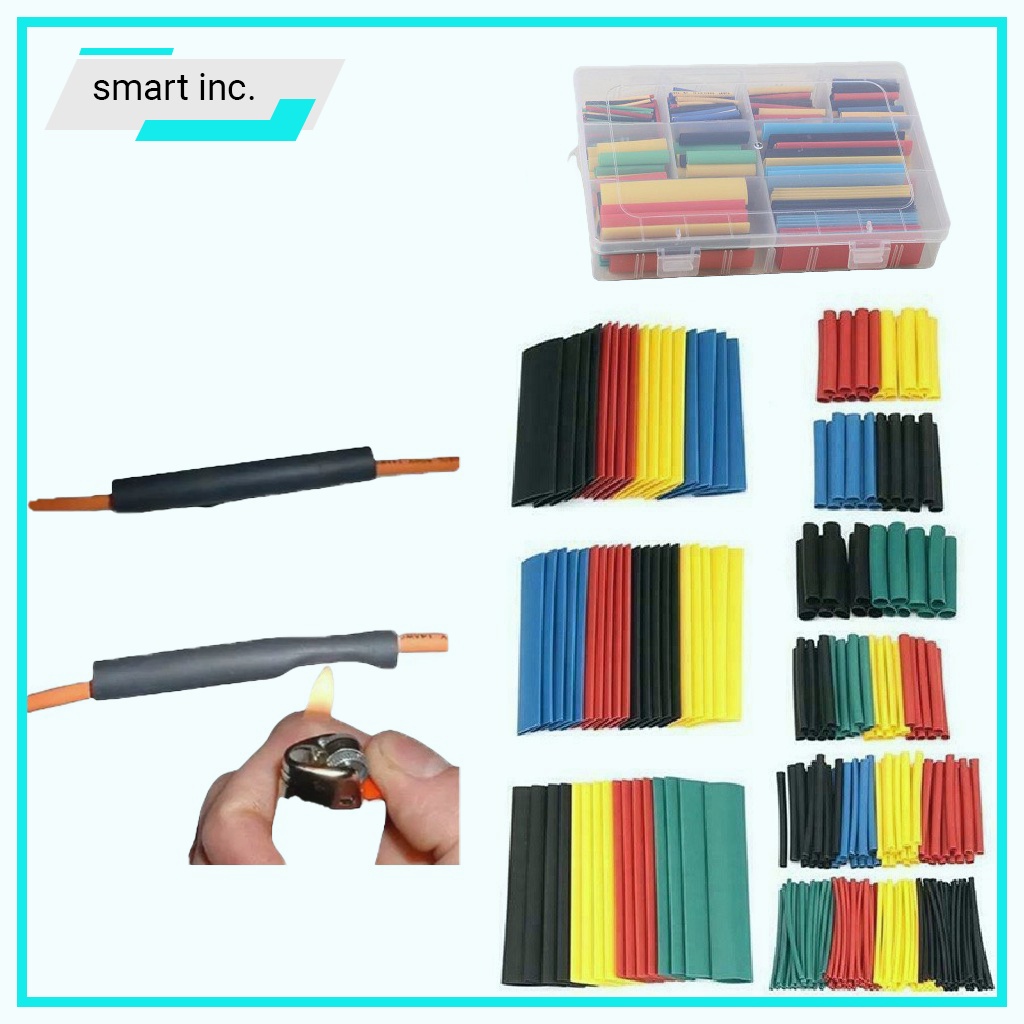 Ống Gen Co Nhiệt Nối Dây Bọc Cách Điện Ống Luồn Dây Điện Bảo Vệ Cáp Sạc