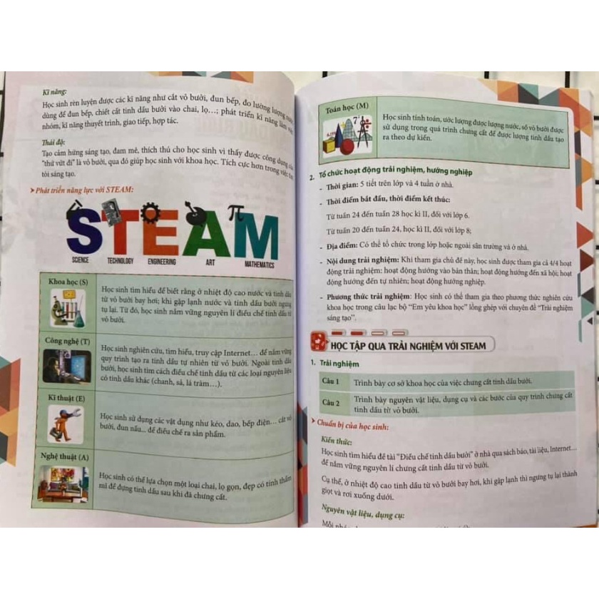 Sách - Hoạt Động Trải Nghiệm Với Steam Dành Cho Học Sinh THCS