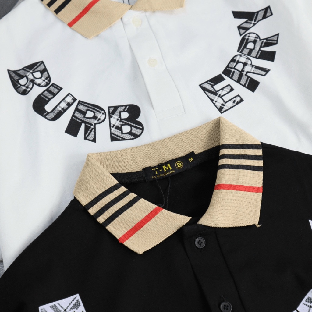 Áo Thun Nam Cổ Trụ Chất Cotton Thấm Hút Tốt Logo Cao Cấp Sịn Sò Phong Chách Trẻ Trung Chuẩn Men NEW UNISEX