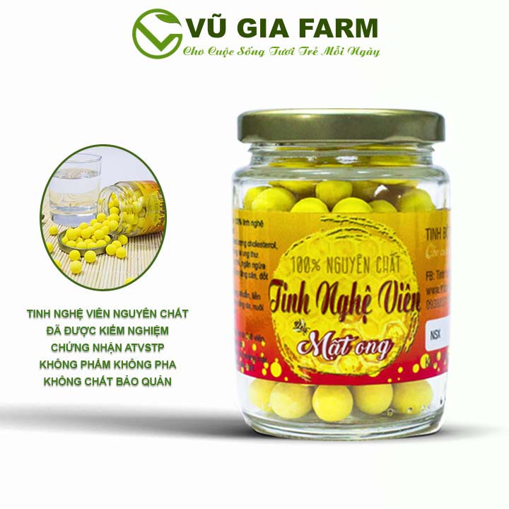 Tinh Nghệ Viên Nguyên Chất Vũ Gia (100g/hũ)