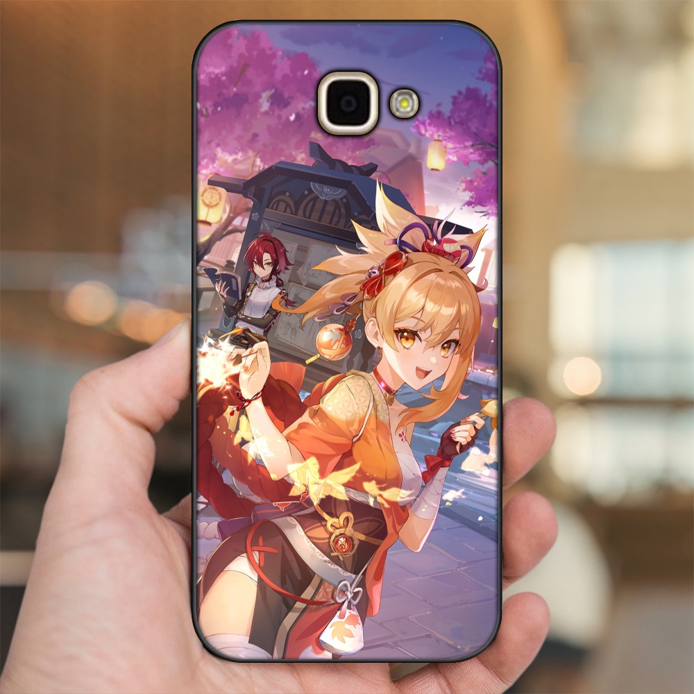 Ốp lưng Samsung A9 Pro viền đen in hình Yoimiya Genshin Impact