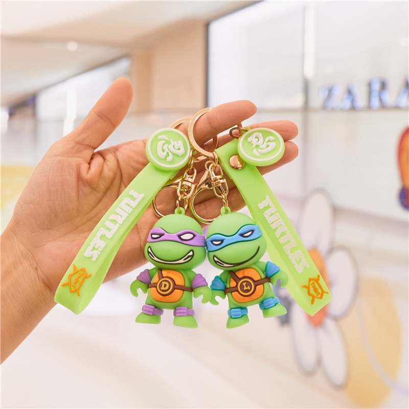 Móc Khóa Hình Ninja Rùa Hoạt Hình Dễ Thương