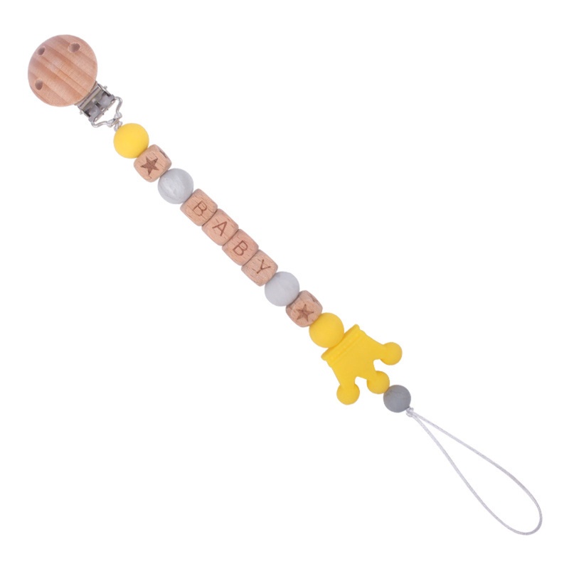 Kẹp Núm Vú Giả Bằng Silicon Hình Vương Miện Dễ Thương Cho Bé Sơ Sinh Mọc Răng