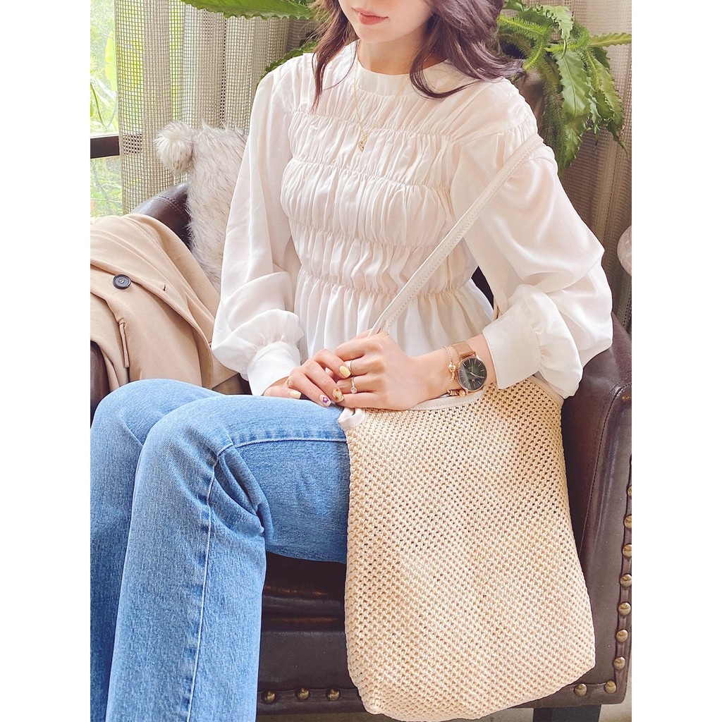 Áo lụa chun thân Sharry Top Gem Clothing SP060322