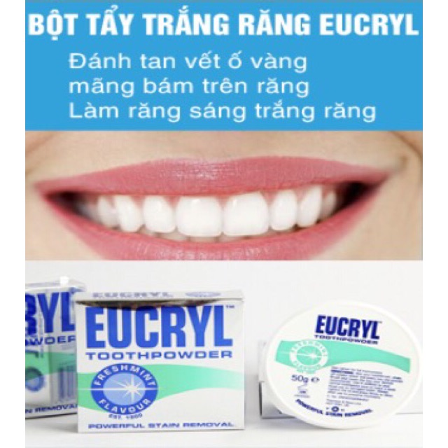 Bột tẩy trắng răng EUCRYL