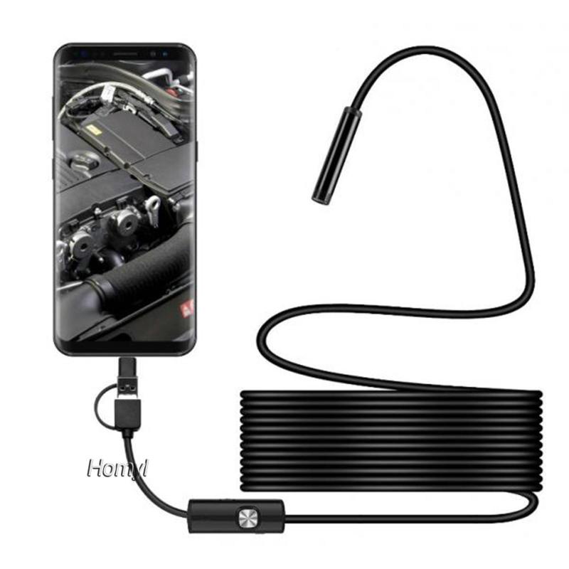 Camera Nội Soi 8mm Chống Thấm Nước Cho Điện Thoại Thông Minh / Máy Tính