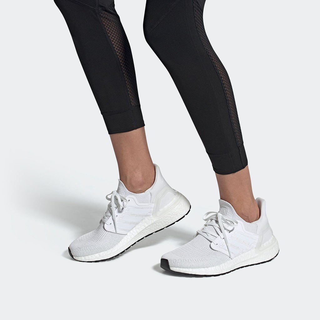 【Giày chạy thể thao】Giày Adidas Ultra Boost 20 thể thao nữ trắng EG0713 - Hàng Chính Hãng - Bounty S