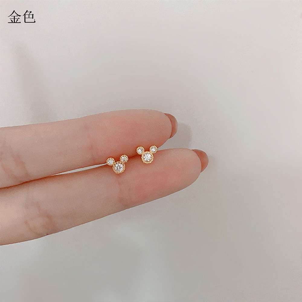 Khuyên Tai Bạc Thiết Kế Cảm Giác Từ Năm Con Chuột Cho Nữ