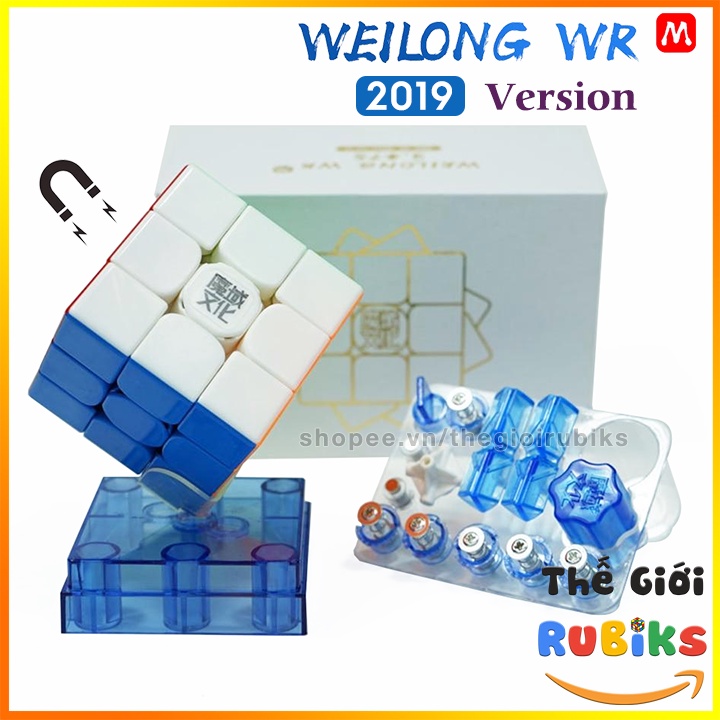 MoYu Weilong WRM 2019 Rubik 3x3 Có Sẵn Nam Châm. WR M 2019 3x3x3 Magnetic Stickerless.