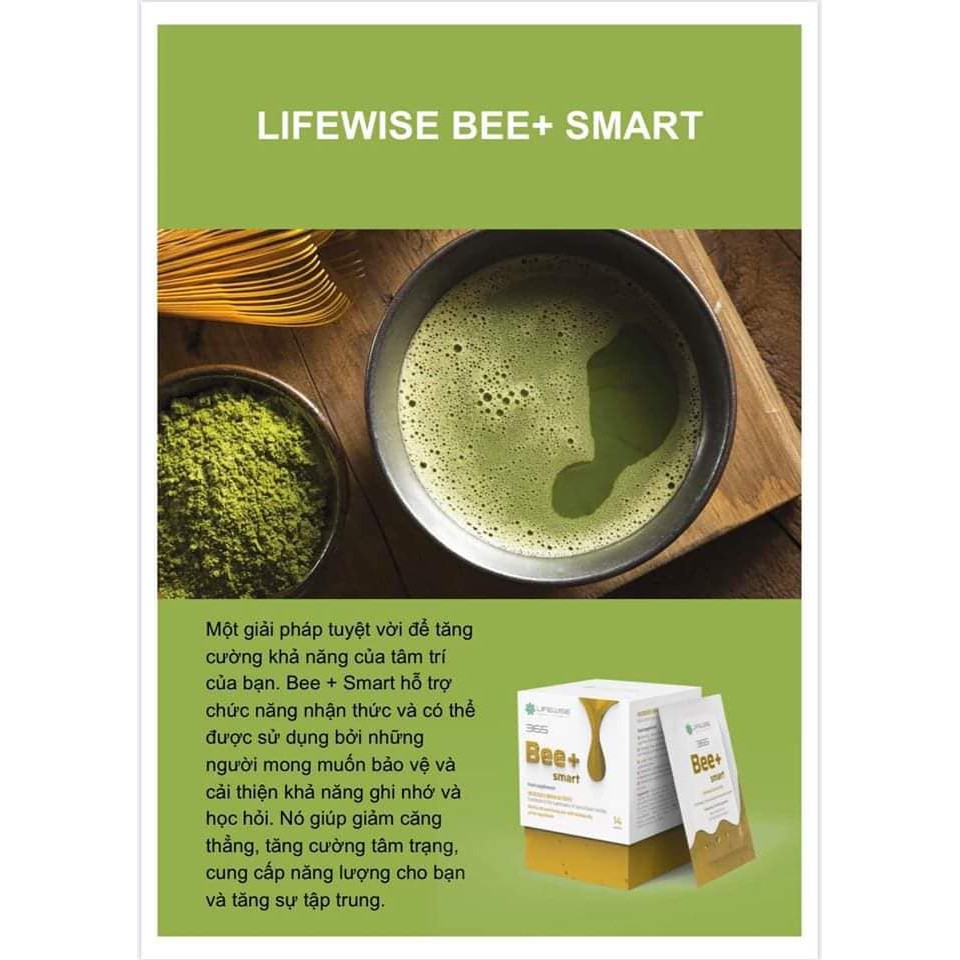 [ CHÍNH HÃNG ] - LifeWise #365 Bee+ Smart - Giảm căng thẳng, tăng khả năng trí nhớ và sự tập trung