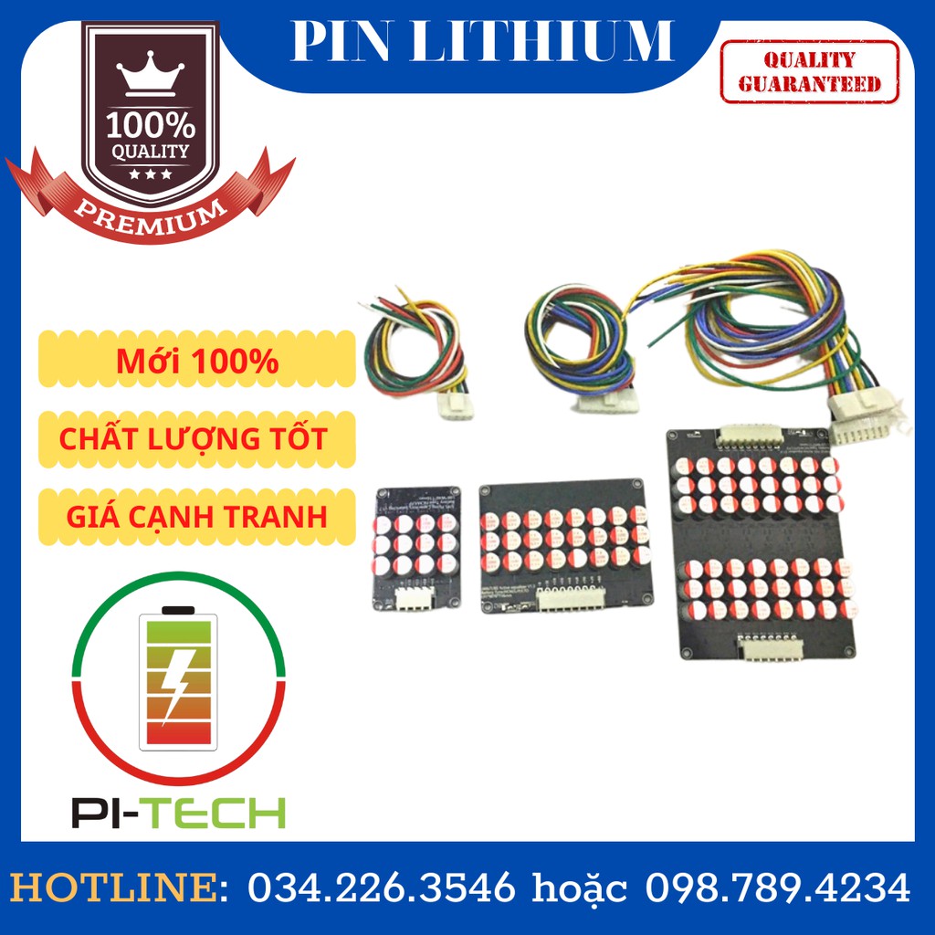 Mạch cân bằng pin 4s/8s/16S lifepo4 , cân 5.5A , cân bằng đẩy không nóng