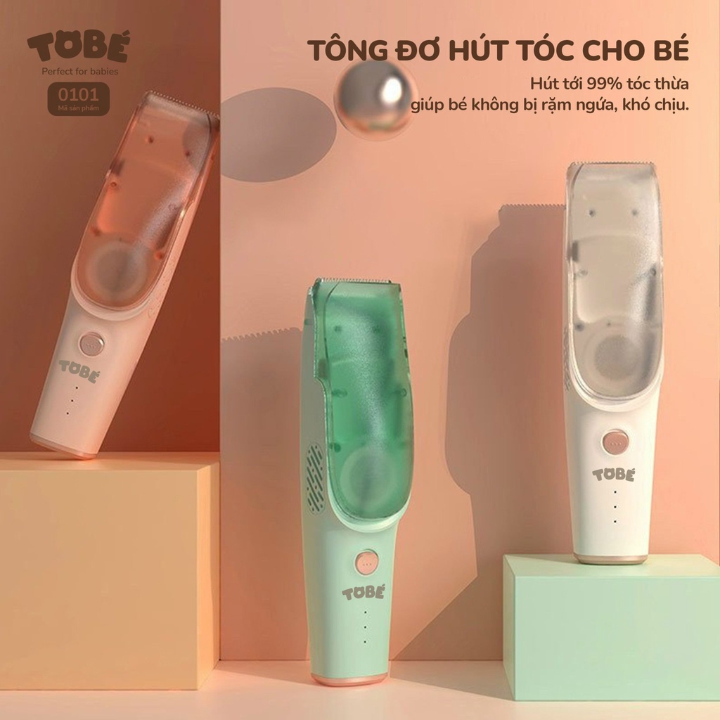 Tông đơ hút tóc ICLIP Plus TOBÉ siêu tiện dụng và an toàn cho bé yêu