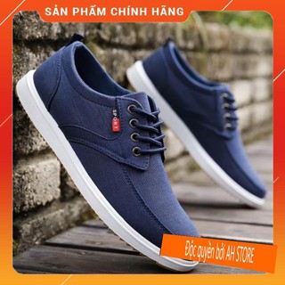 Giày thể thao nam đẹp chính hãng màu đen - Giày vải nam kiểu hàn quốc