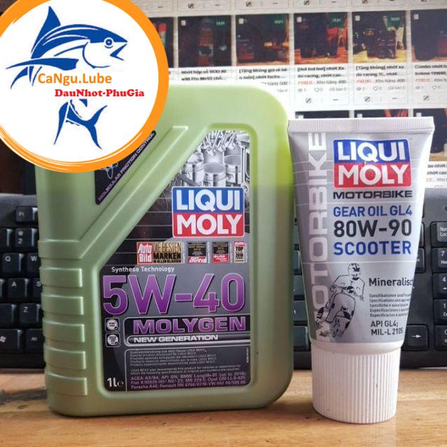  Combo nhớt liqui 5w40, nhớt cao cấp xe ga liqui moly, và nhớt lap liqui