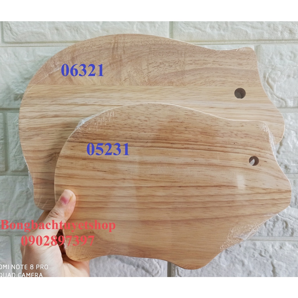 Thớt hình heo 05321 SIZE NHỎ Gỗ Đức Thành - Thớt gỗ hình heo 05321 Gỗ Đức Thành SIZE NHỎ 24 x 16.5 x 1.2 cm