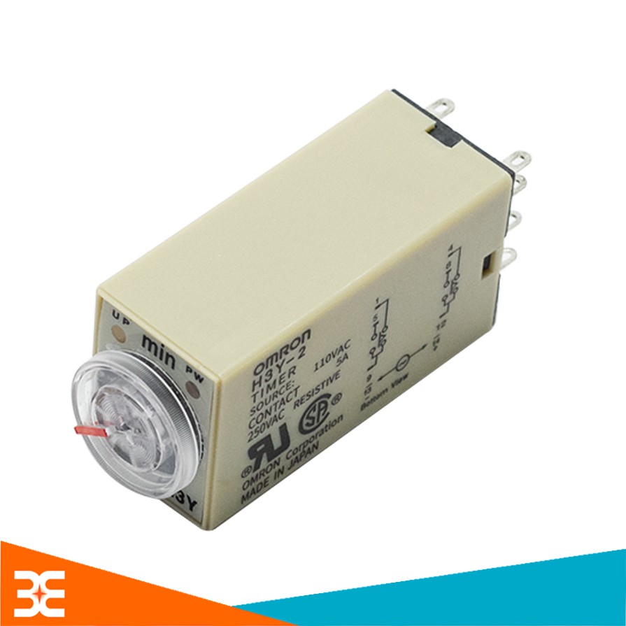 Relay Thời Gian Timer Omron H3Y-2 8P 110VAC 30M